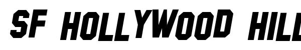 SF Hollywood Hills font preview